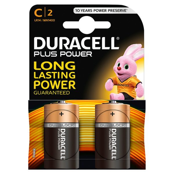 Duracell Plus Power C 2 pack