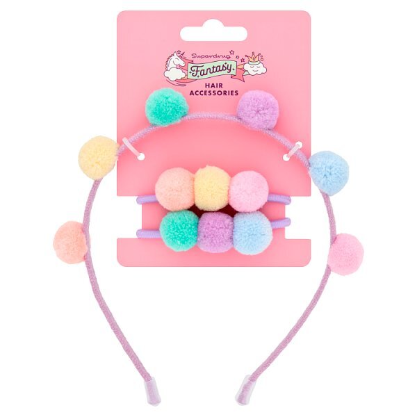 Superdrug Fantasy Pom Pom Headband Set
