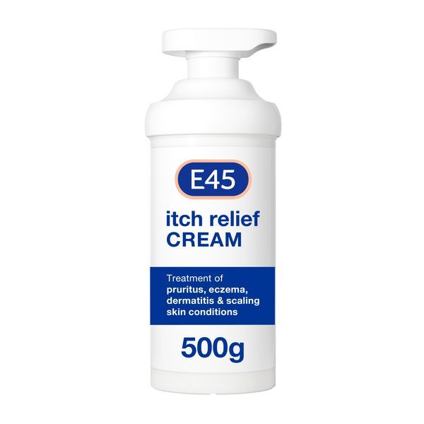 E45 Itch Relief Cream for Itchy, Irritated Skin & Eczema - 500g