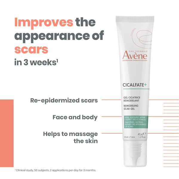 Avène Cicalfate+ Remodeling Scar Gel For Sensitive Skin 40Ml