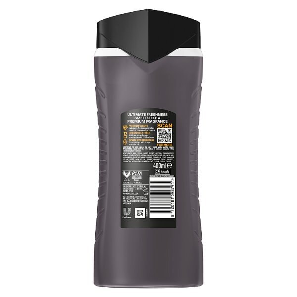 Lynx Black Vanilla Shower Gel Body Wash For Men 400Ml