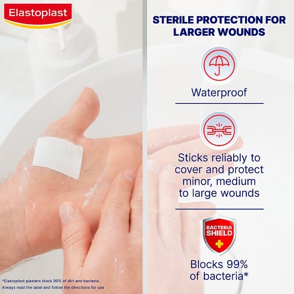 Elastoplast Sterile Waterproof Xl 5 Pcs