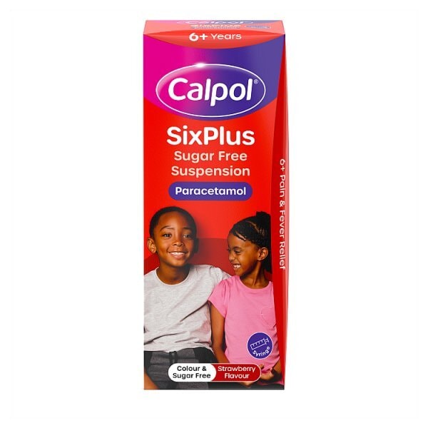 Calpol 6+ Years Suspension Strawberry Sugar Free 200ml