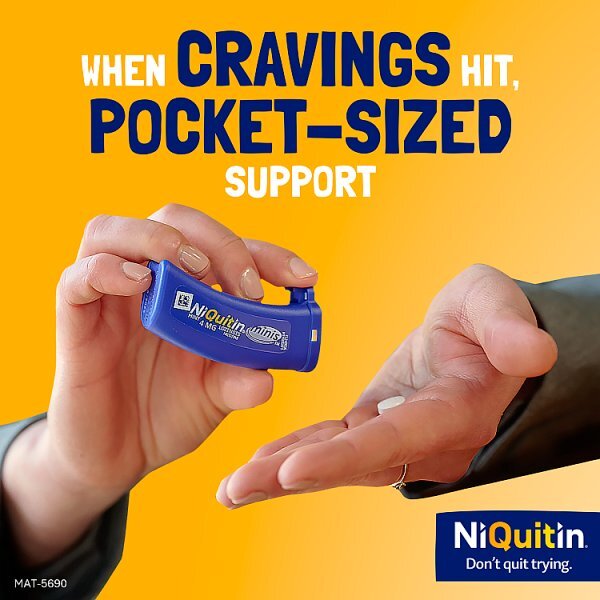 NiQuitin Minis Mint 4mg, 100 Lozenges- Quit Smoking Aid