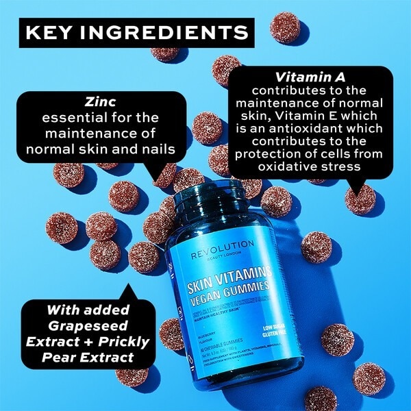 Revolution Beauty Glowing Skin Vegan Gummies