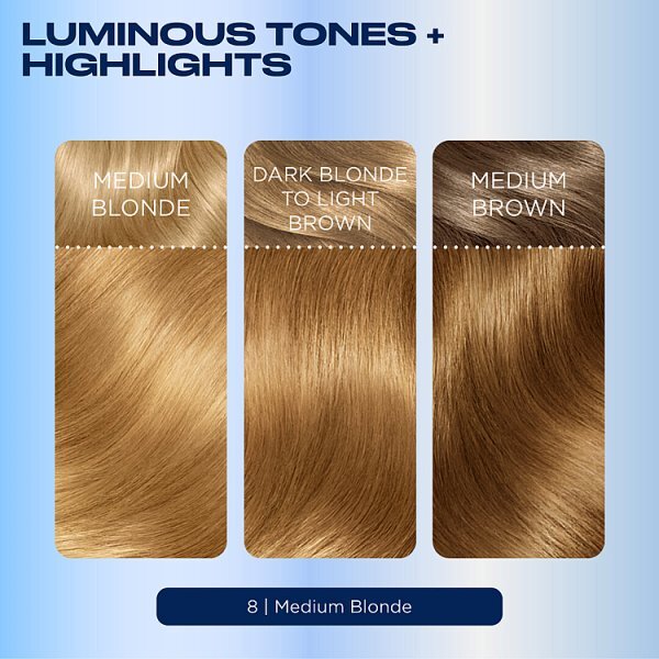 Clairol Nice'N Easy Crème Permanent Hair Dye 8 Medium Blonde