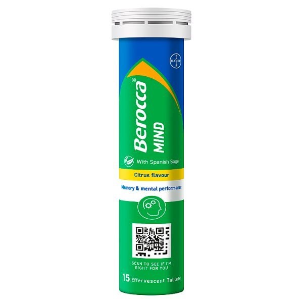 Berocca Mind Citrus Flavour 15 Effervescent Tablets