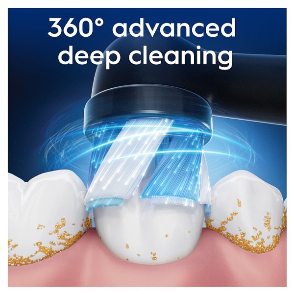 Oral-B Io Ultimate Clean Black Replacement Brush Heads 4Ct