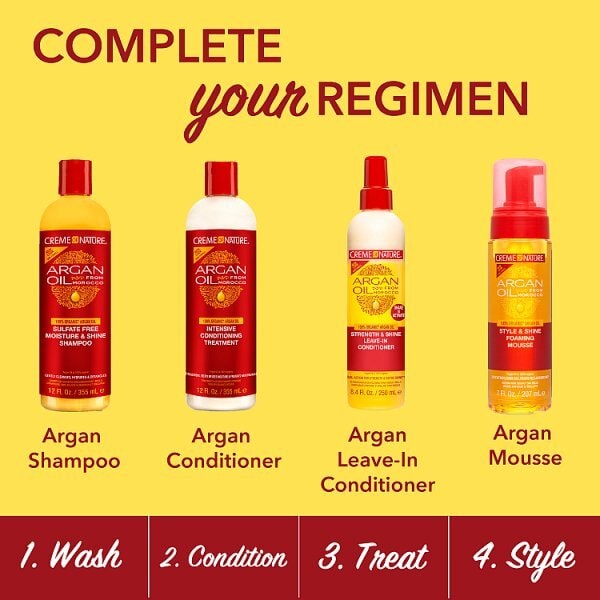Creme of NatureÿArgan Oil Strength & Shine Leave-in Conditioner 250ml