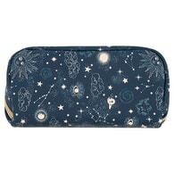 Superdrug Navy Stars Expandable Cosmetic Bag