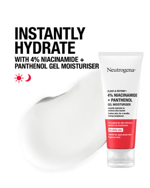 Neutrogena® Clear & Defend+ Gel Moisturiser 50Ml