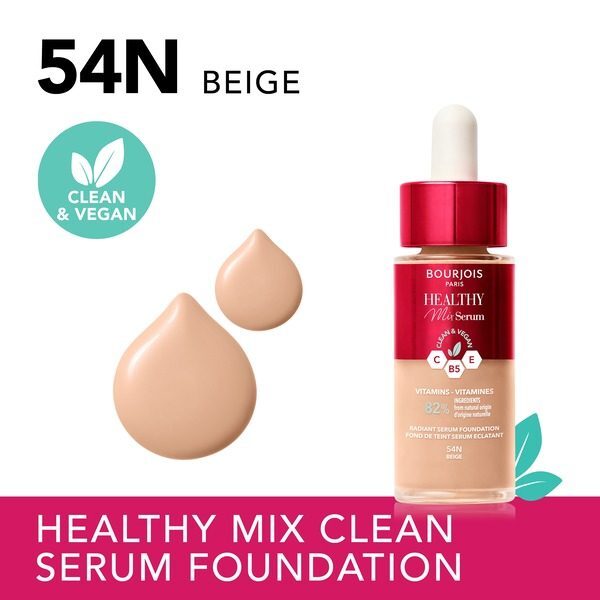 Bourjois Healthy Mix Serum Foundation, 54N Beige