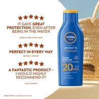 NIVEA SUN Protect & Moisture Sun Cream Lotion SPF 20, 200ml