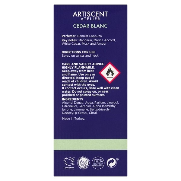 Superdrug Artiscent Men Cedar Blanc EDP 50ml