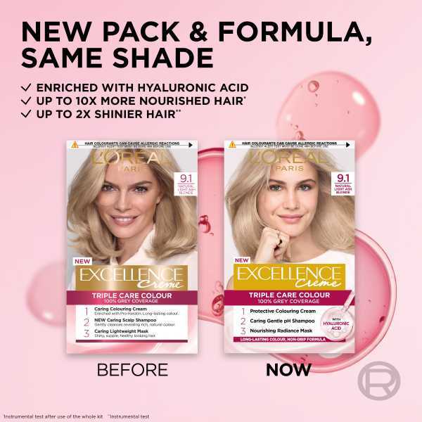 L'Oréal Excellence Crème 9.1 Natural Light Blonde