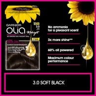 Garnier Olia 3.0 Soft Black Permanent Hair Dye