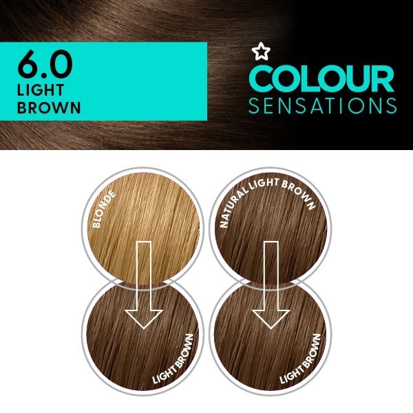 Superdrug Sensations Light Brown 6.0