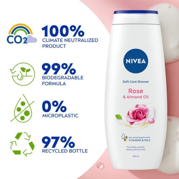 NIVEA SHOWER ROSE 500ML