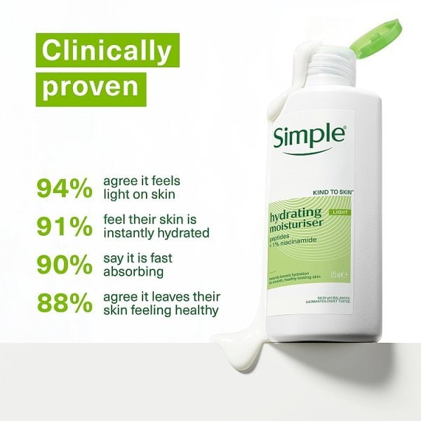Simple Kind to Skin Hydrating Light Face Moisturiser 125ml