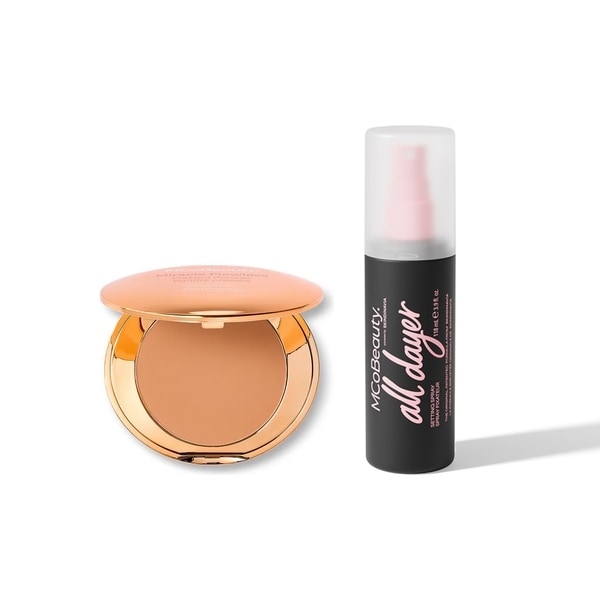 MCoBeauty Set & Stay - All Dayer & Medium Warm Powder