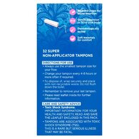 Superdrug Super Non Applicator Tampons X32