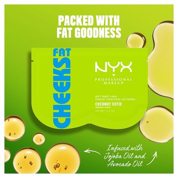 NYX Professional Makeup Fat Cheeks Butt Mask, Coconut Cutie