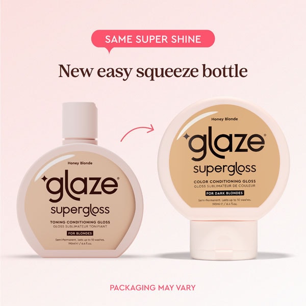 Glaze Supergloss Toning Conditioning GlossHoney Blonde 190ml
