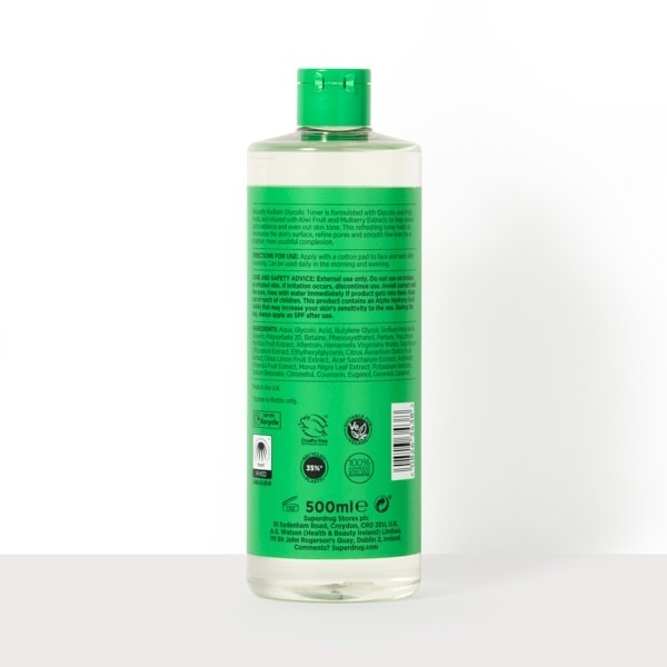 Naturally Radiant Glycolic Acid AHA Exfoliating Toner 500ml