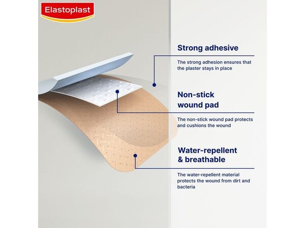 Elastoplast All-Purpose Water & Dirt Resistant, 20 Plasters