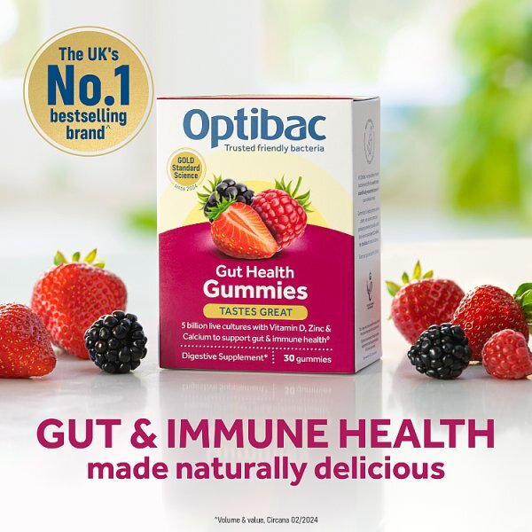 Optibac Probiotics Gut Health Gummies - 30 Gummies