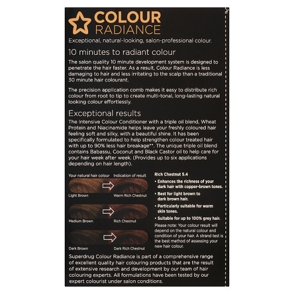 Superdrug Colour Radiance Rich Chestnut 5/4