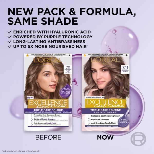 L'Oréal Excellence Cool Crème 7.11 Ultra Ash Blonde