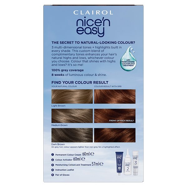 Clairol Nice'n Easy Hair Dye 5RB Medium Reddish Brown