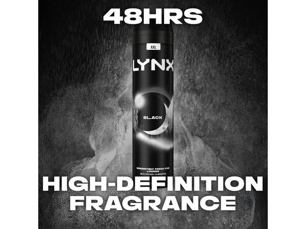 Lynx Black Aerosol Body Spray 250 ml