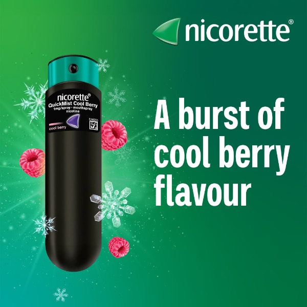 Nicorette QuickMist Berry 1mg Mouthspray Duo (Stop Smoking)