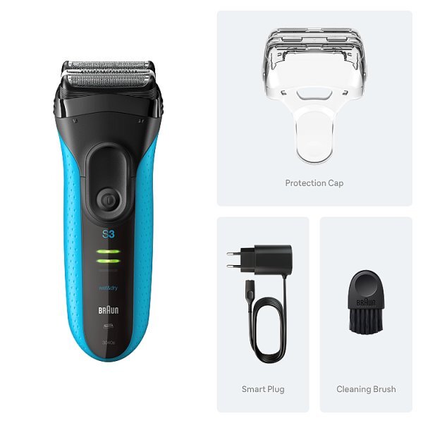 Braun Series 3+ Electric Shaver For Men, 3040S