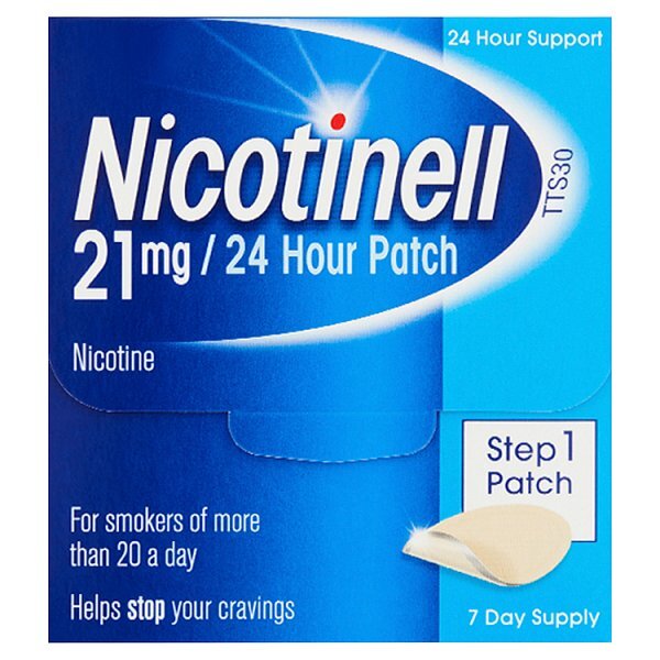 Nicotinell Step 1 Patch 21mg 7 Day Supply