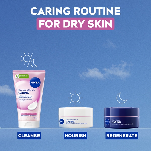 NIVEA Nourishing Night Cream for Dry & Sensitive Skin 50ml