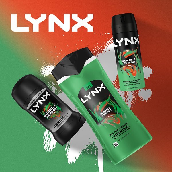 Lynx 3-In-1 Body Wash Jungle Fresh 500ml