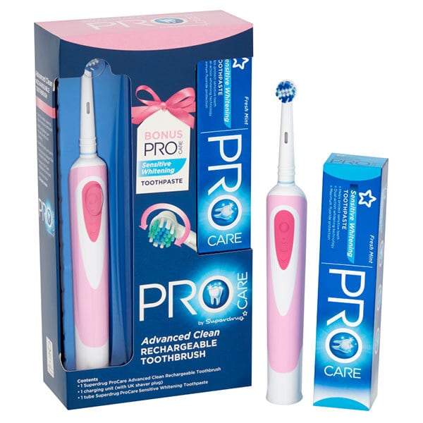 ProCare Electric Toothbrush And Toothpaste Gift Set Pink
