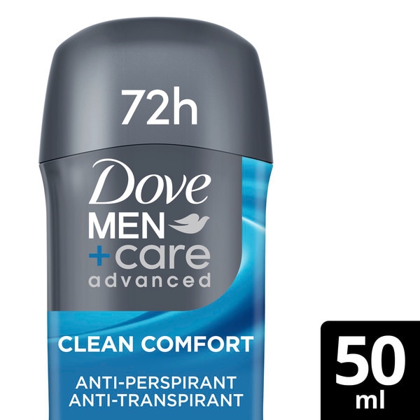 Dove Men+ Care Advanced Care Clean Comfort Stick 50Ml 