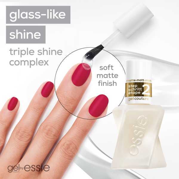 Essie Gel Couture Gel-Like Nail Polish Matte Top Coat