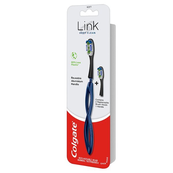 Colgate Link Replaceable Head Manual Toothbrush Starter Kit