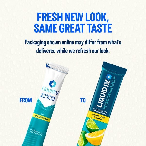 Liquid I.V. Electrolyte Powder Mix Lemon Lime X3