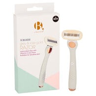 B. 5 Blade Rose Gold and Grey Razor