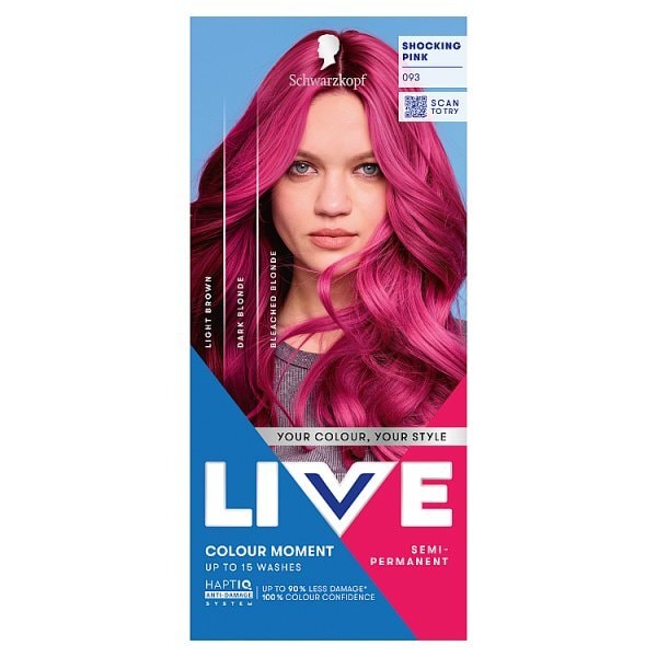 Schwarzkopf LIVE 093 Shocking Pink Semi-Permanent Hair Dye