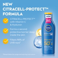 NIVEA SUN Protect & Moisture Sun Cream Lotion SPF 50+ 200ml