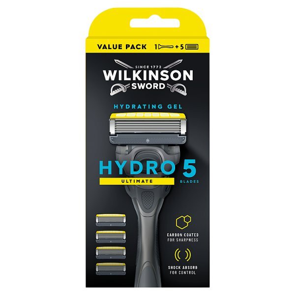 Wilkinson Sword Hydro 5 Ultimate Mens 1 Razor + 4 BlD Pks