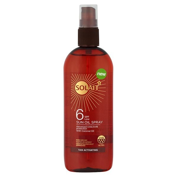 Solait Tan Accelerator Sun Oil Spray SPF6 200ml