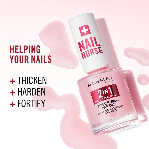 Rimmel Nail Nurse 2In1 Base Coat & Strengthener 12Ml